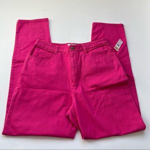 Talbots Vintage Deadstock NWT Pink Jeans Straight Leg Size 12 Long
